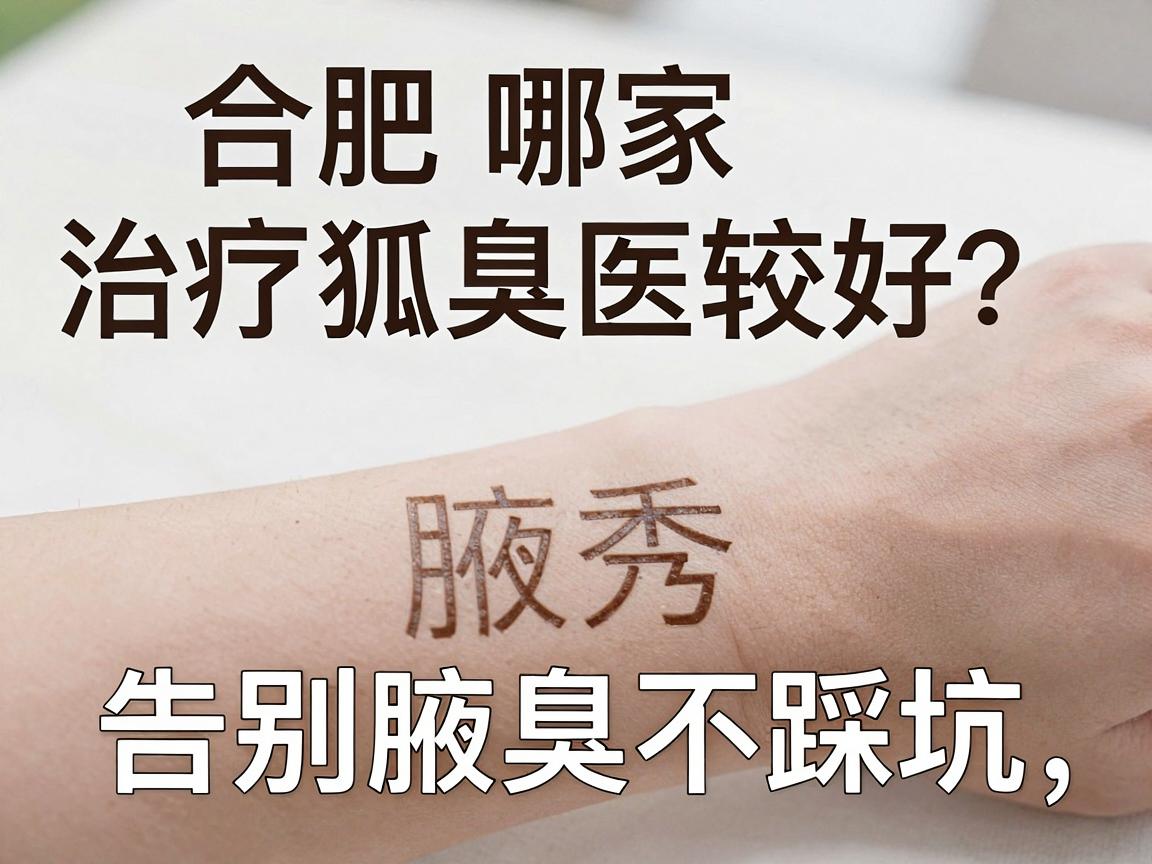 合肥哪家治疗狐臭医院比较好？选对腋秀，告别腋臭不踩坑