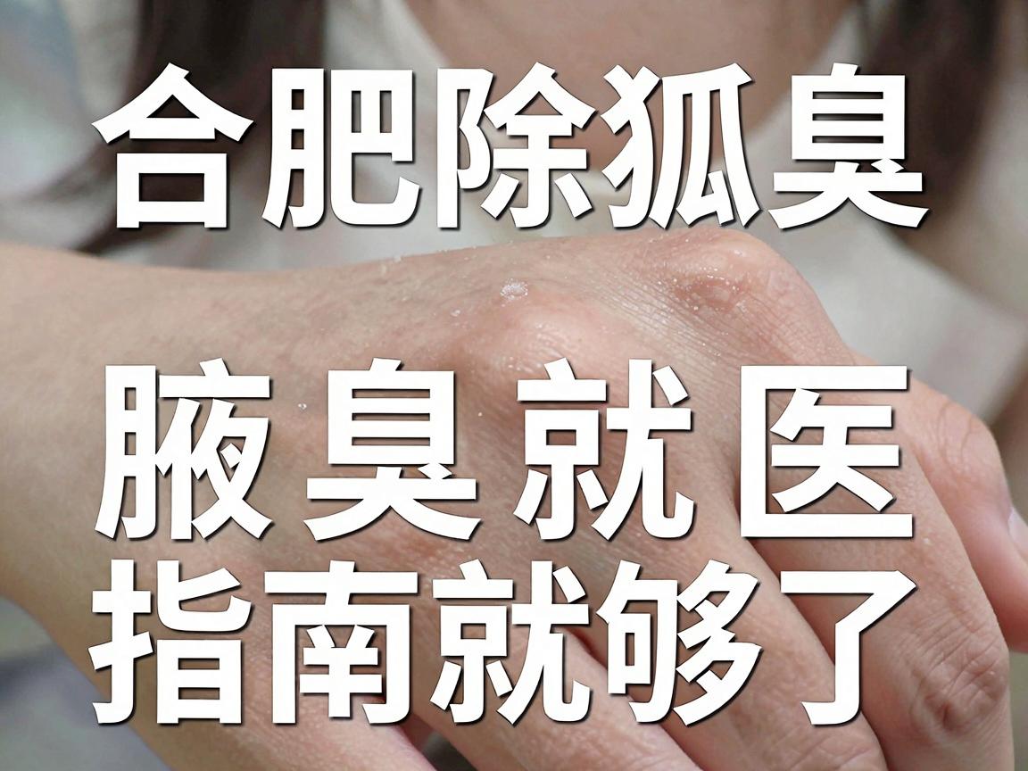 合肥腋臭医院怎么选？合肥除狐臭，看这篇合肥腋臭就医指南就够了