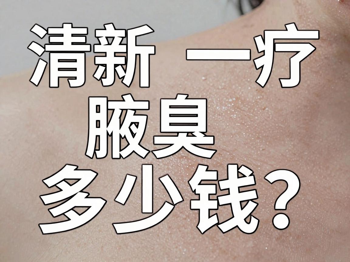 清新微波治疗腋臭多少钱？一次治疗的价格与性价比深度解析