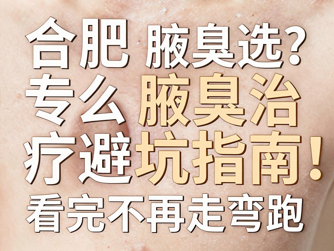 合肥腋臭专科怎么选?合肥腋臭治疗避坑指南,看完不再走弯路 合肥腋臭专科怎么选?合肥腋臭治疗避坑指南,看完不再走弯路