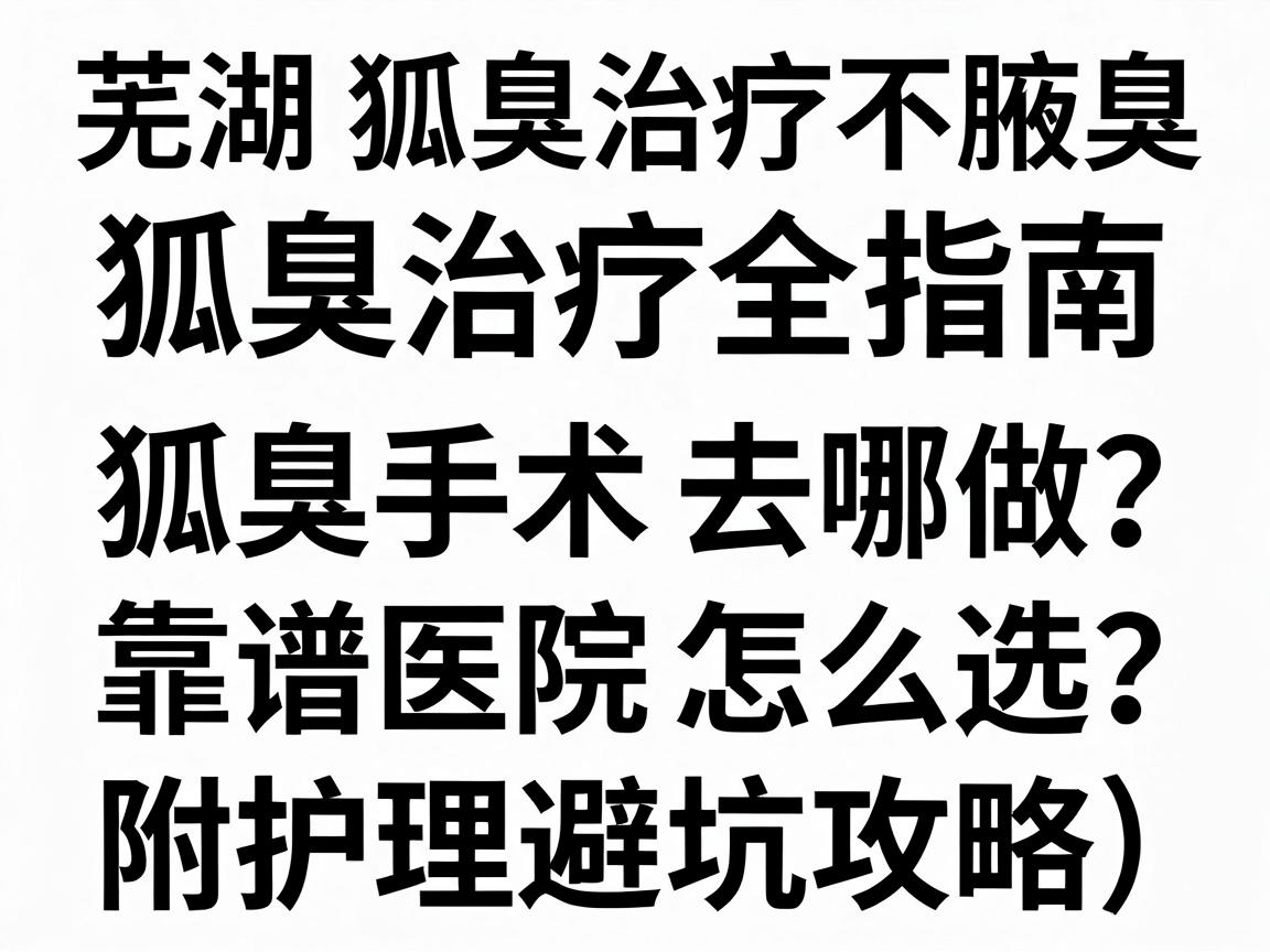 芜湖狐臭治疗全指南,狐臭手术去哪做?靠谱医院怎么选?附护理避坑攻略) 芜湖狐臭治疗全指南,狐臭手术去哪做?靠谱医院怎么选?附护理避坑攻略)
