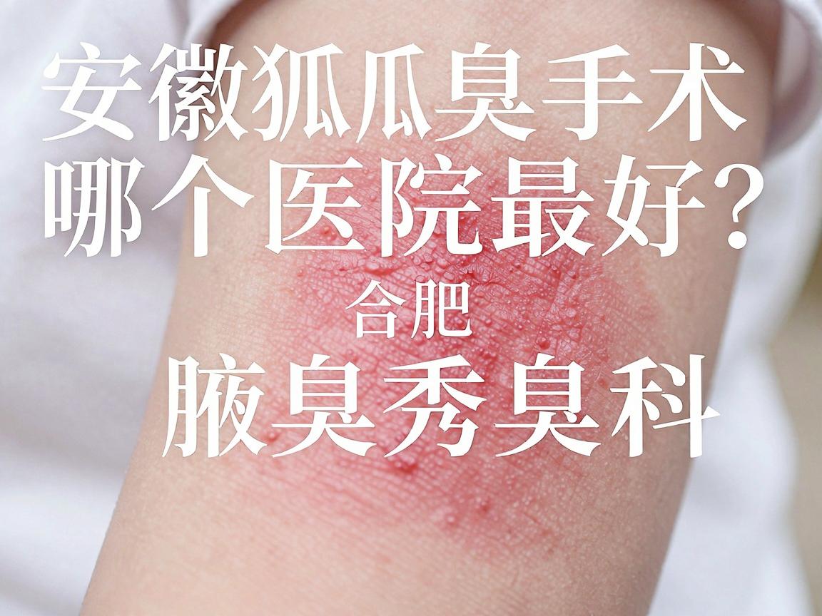 安徽狐臭手术哪个医院最好？合肥腋秀腋臭专科深度测评，帮你避开手术选择的坑