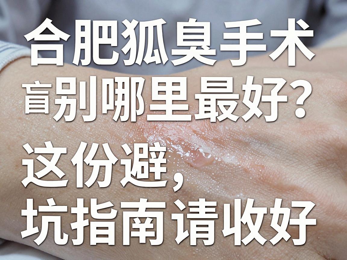 合肥狐臭手术哪里最好?别盲选,合肥腋秀这份避坑指南请收好 合肥狐臭手术哪里最好?别盲选,合肥腋秀这份避坑指南请收好