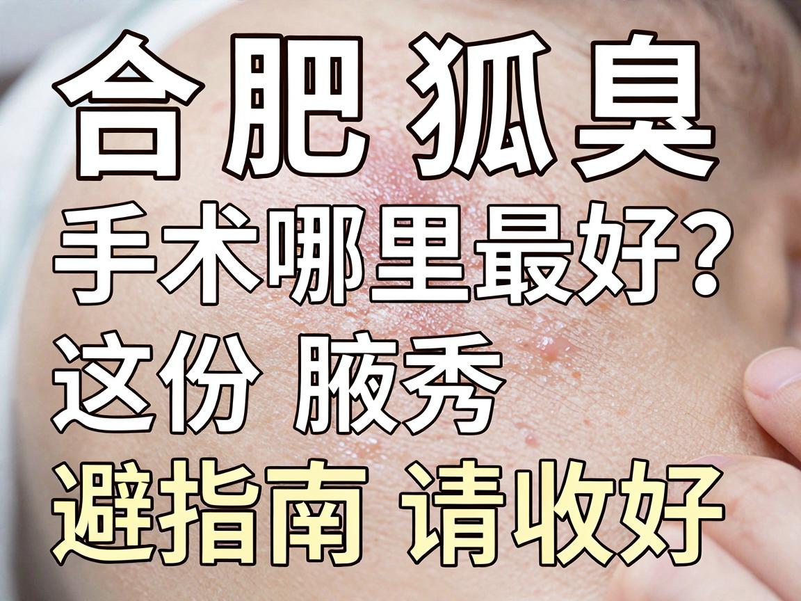合肥狐臭手术哪里最好?别盲选,合肥腋秀这份避坑指南请收好 合肥狐臭手术哪里最好?别盲选,合肥腋秀这份避坑指南请收好