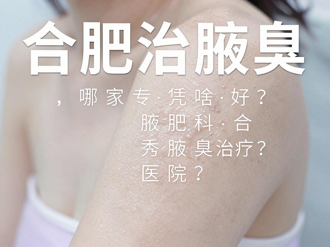 合肥治腋臭哪家医院好？腋秀专科凭啥成为合肥腋臭治疗的热门之选？