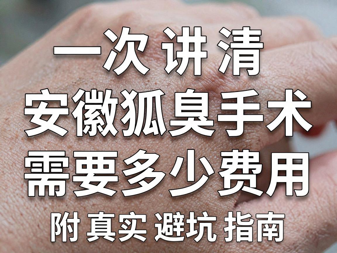 安徽狐臭手术费用大揭秘,一次讲清安徽狐臭手术需要多少费用,附真实避坑指南 安徽狐臭手术费用大揭秘,一次讲清安徽狐臭手术需要多少费用,附真实避坑指南