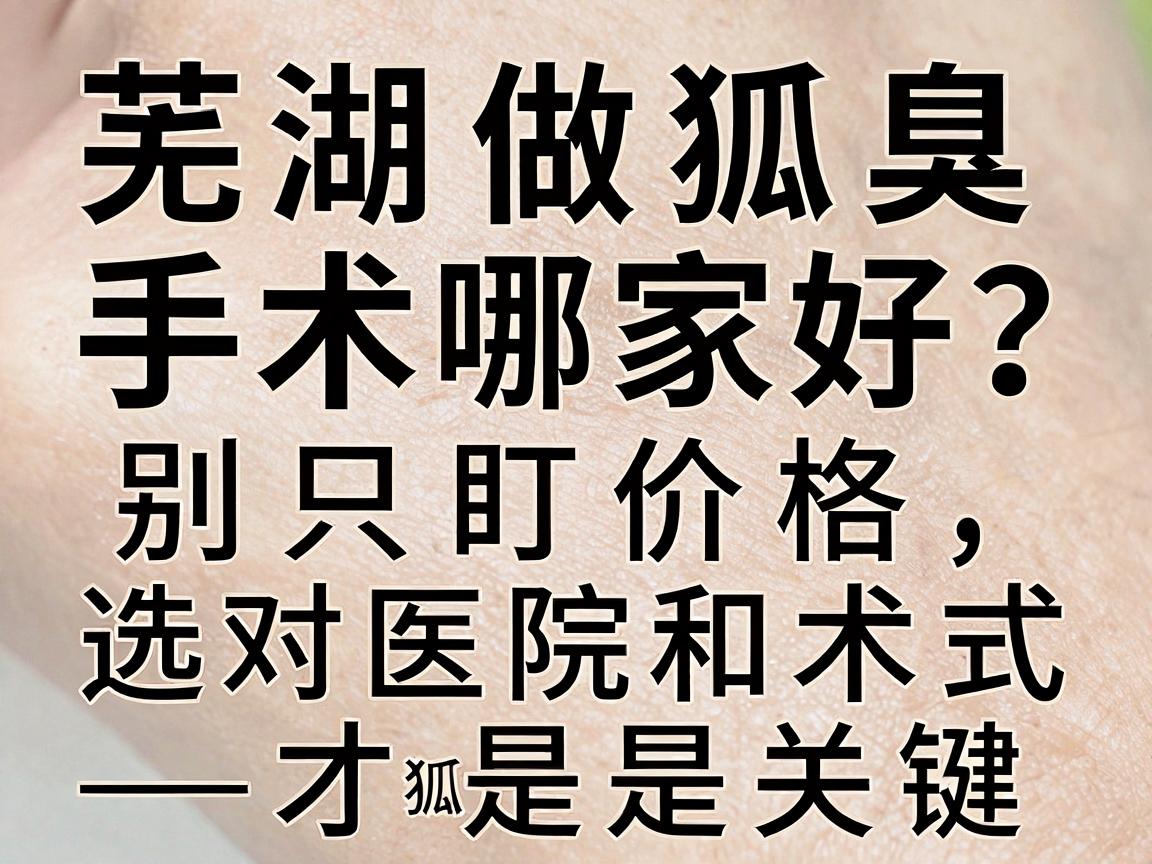 芜湖做狐臭手术哪家好?别只盯价格,选对医院和术式才是关键—芜湖狐臭手术医院选择深度拆解 芜湖做狐臭手术哪家好?别只盯价格,选对医院和术式才是关键—芜湖狐臭手术医院选择深度拆解