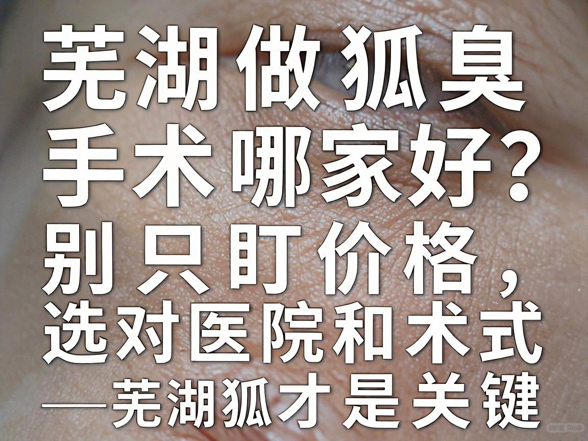 芜湖做狐臭手术哪家好?别只盯价格,选对医院和术式才是关键—芜湖狐臭手术医院选择深度拆解 芜湖做狐臭手术哪家好?别只盯价格,选对医院和术式才是关键—芜湖狐臭手术医院选择深度拆解