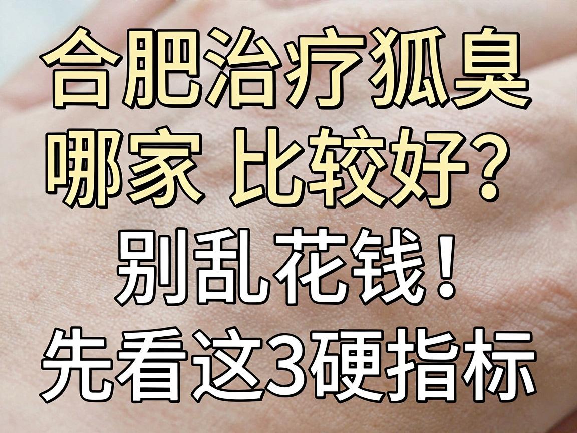 合肥治疗狐臭医院哪家比较好?别乱花钱,先看这3个硬指标 合肥治疗狐臭医院哪家比较好?别乱花钱,先看这3个硬指标