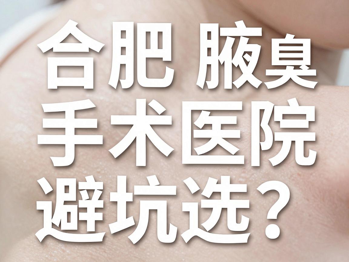合肥腋臭手术医院怎么选?合肥专业微创腋臭医院避坑指南 合肥腋臭手术医院怎么选?合肥专业微创腋臭医院避坑指南