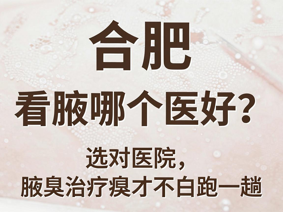 合肥看腋臭哪个医院好?选对医院,腋臭治疗才不白跑一趟 合肥看腋臭哪个医院好?选对医院,腋臭治疗才不白跑一趟