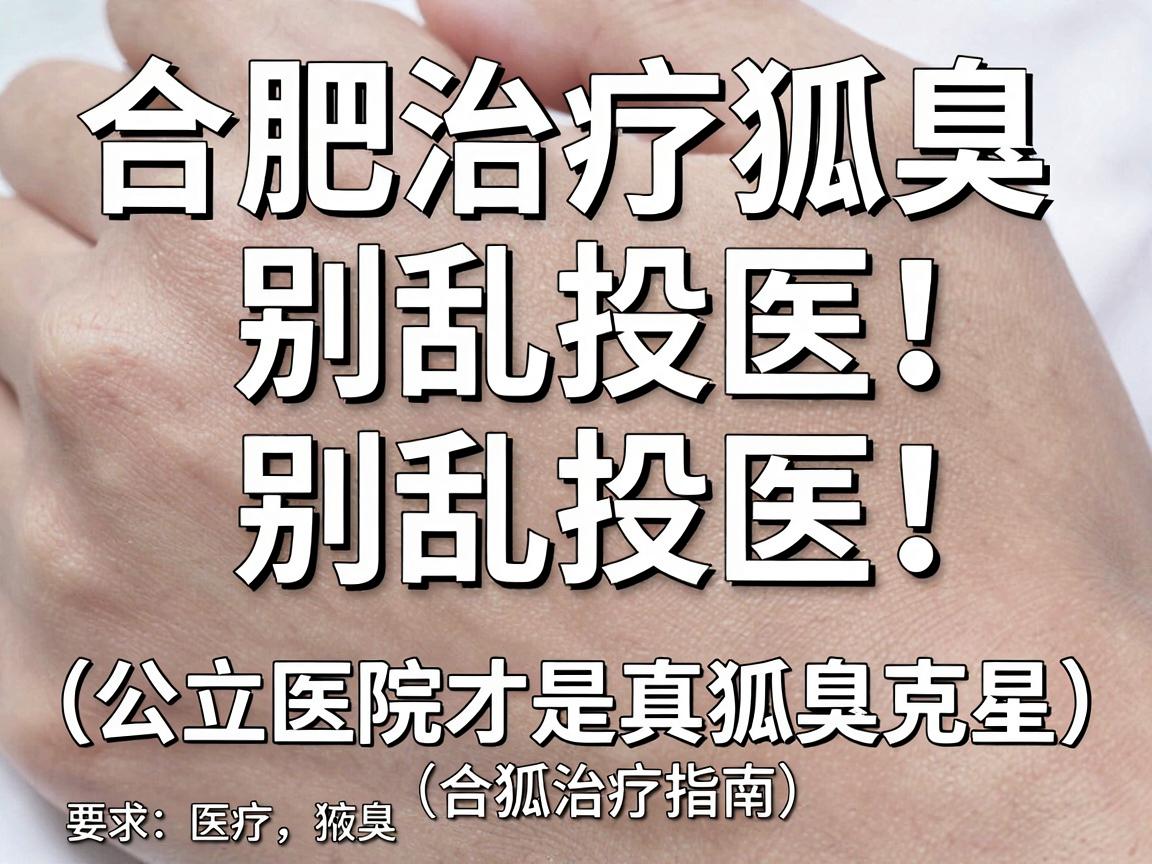 合肥治疗狐臭,别乱投医!公立医院才是真狐臭克星(合肥狐臭治疗指南) 合肥治疗狐臭,别乱投医!公立医院才是真狐臭克星(合肥狐臭治疗指南)