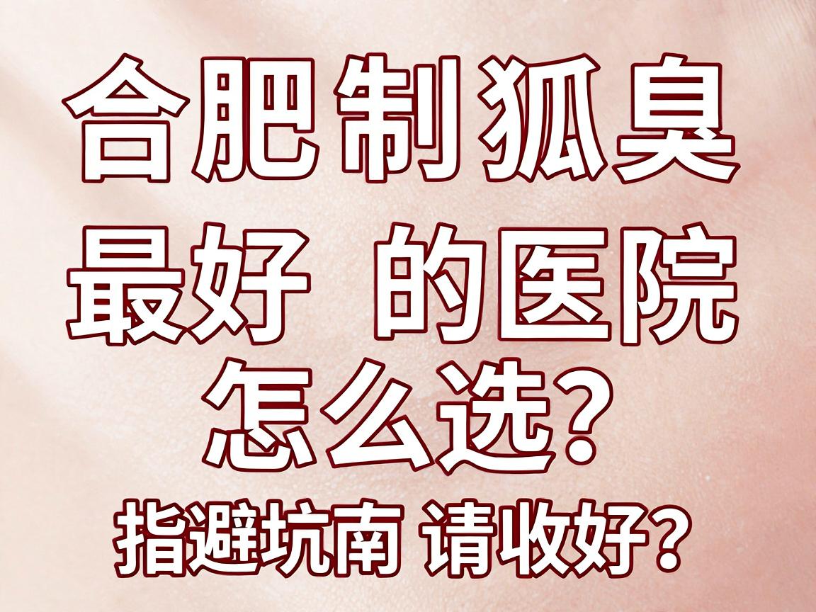 合肥制狐臭最好的医院怎么选?这份医院避坑指南请收好 合肥制狐臭最好的医院怎么选?这份医院避坑指南请收好