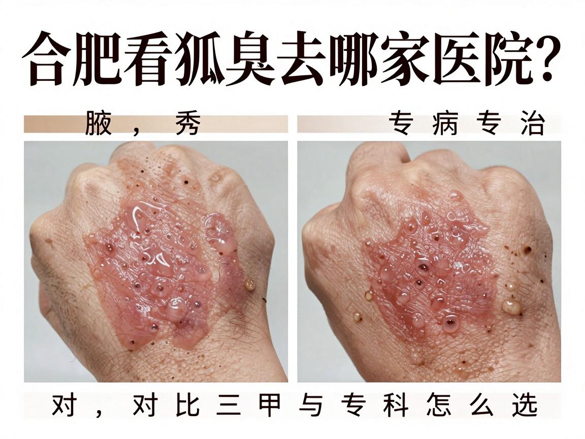 合肥看狐臭去哪家医院?合肥腋秀专病专治,对比三甲与专科怎么选 合肥看狐臭去哪家医院?合肥腋秀专病专治,对比三甲与专科怎么选