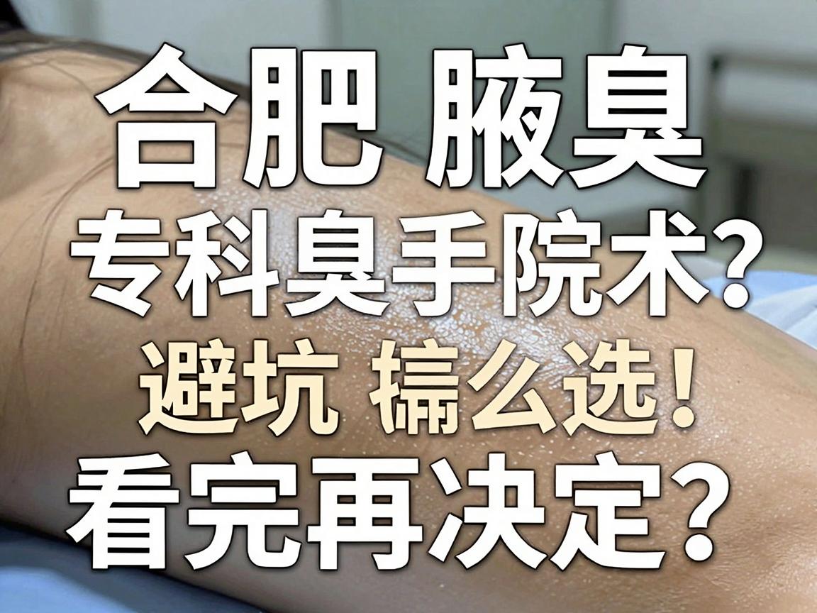 合肥腋臭手术怎么选?合肥腋臭专科医院避坑指南,看完再决定 合肥腋臭手术怎么选?合肥腋臭专科医院避坑指南,看完再决定