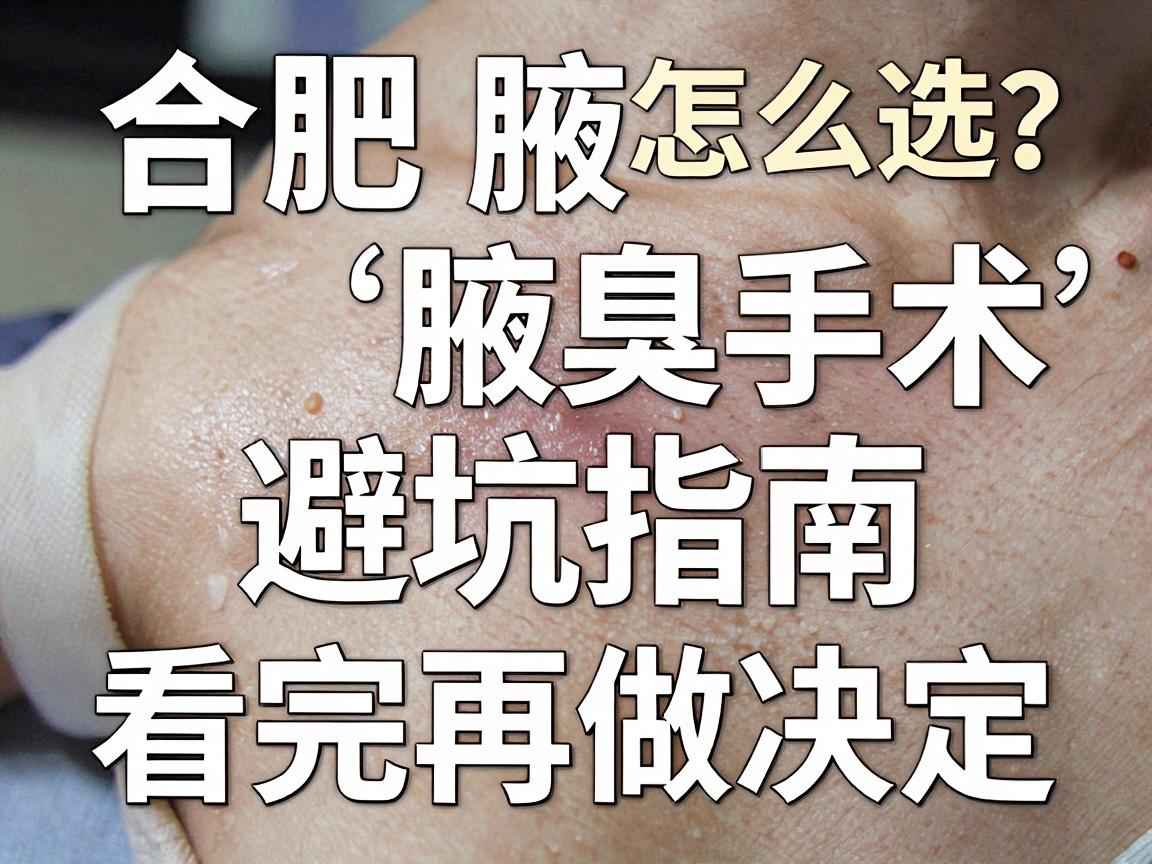 合肥腋臭手术怎么选?合肥腋臭手术避坑指南,看完再做决定 合肥腋臭手术怎么选?合肥腋臭手术避坑指南,看完再做决定