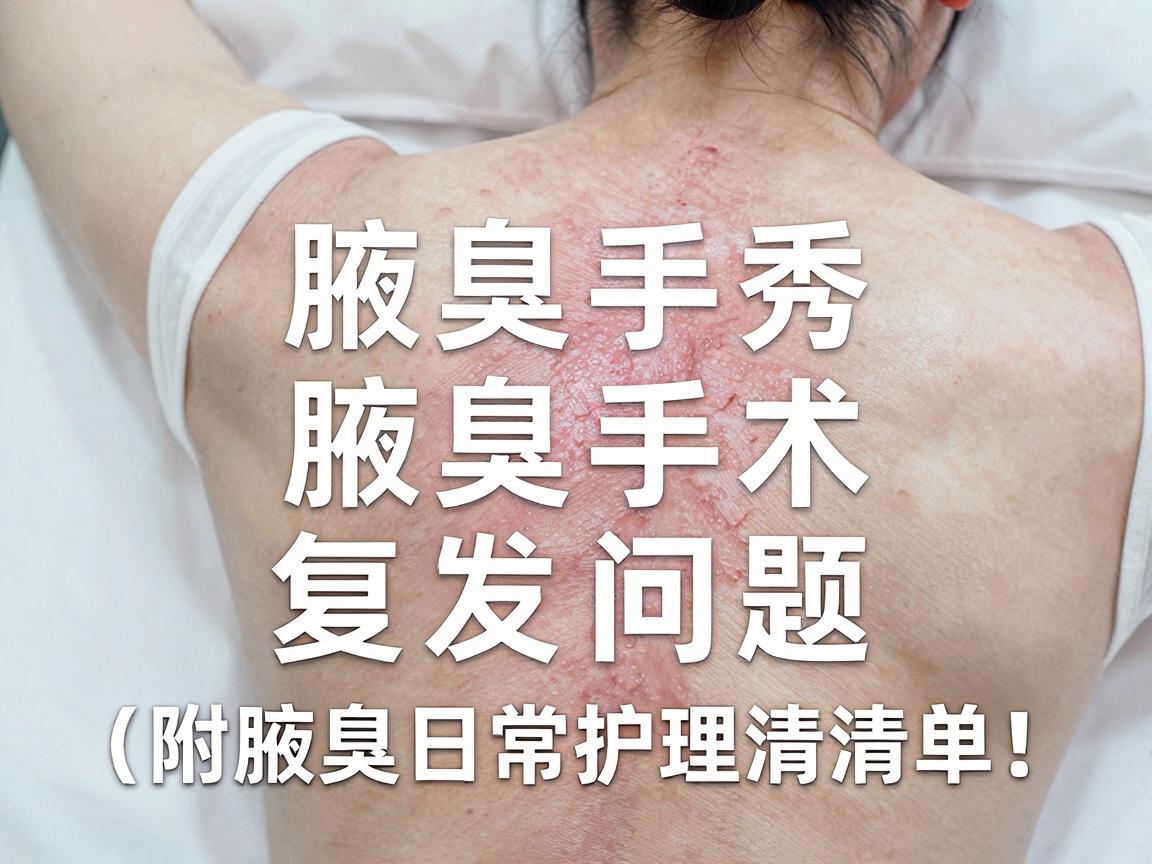 腋臭手术复发问题,合肥腋秀腋臭专科医生告诉你关于腋臭治疗的三个真相(附腋臭日常护理清单) 腋臭手术复发问题,合肥腋秀腋臭专科医生告诉你关于腋臭治疗的三个真相(附腋臭日常护理清单)