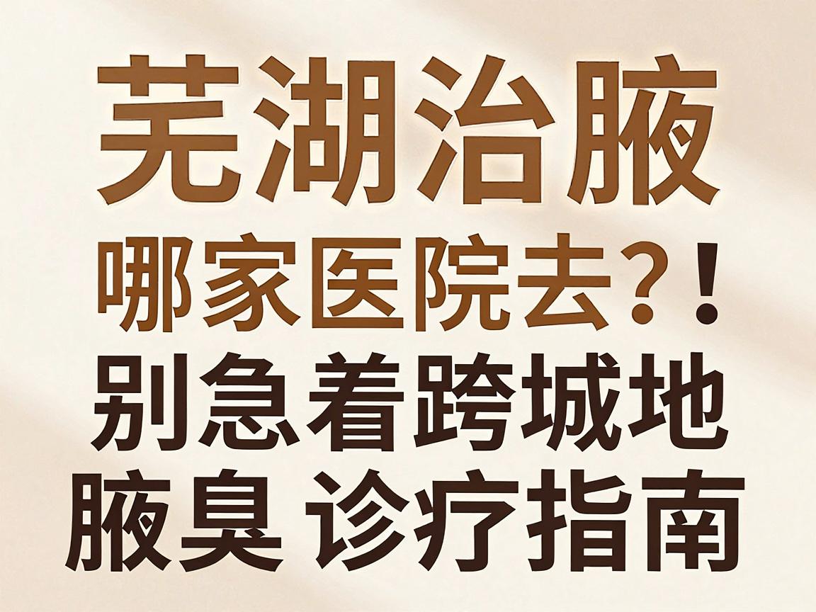 芜湖治腋臭去哪家医院?别急着跨城,先看这份芜湖本地腋臭诊疗指南 芜湖治腋臭去哪家医院?别急着跨城,先看这份芜湖本地腋臭诊疗指南