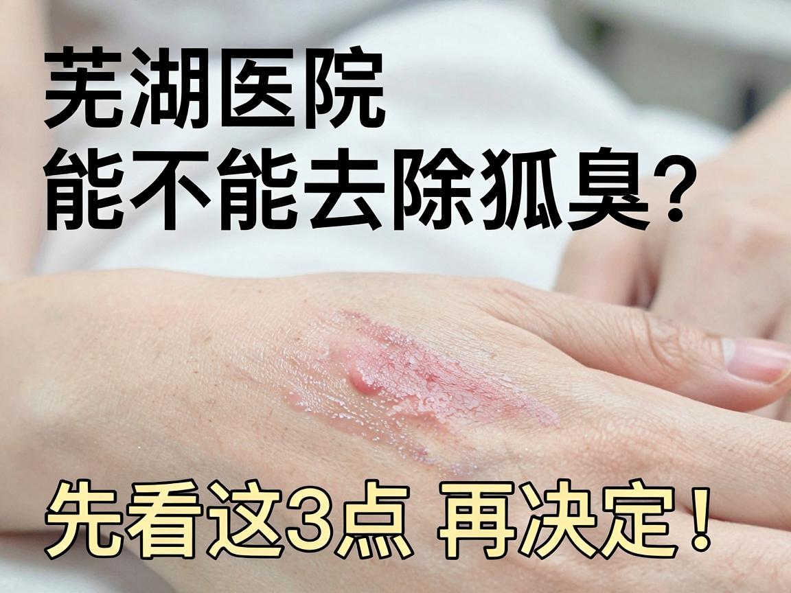 芜湖医院能不能去除狐臭?想根除狐臭,先看这3点再决定! 芜湖医院能不能去除狐臭?想根除狐臭,先看这3点再决定!