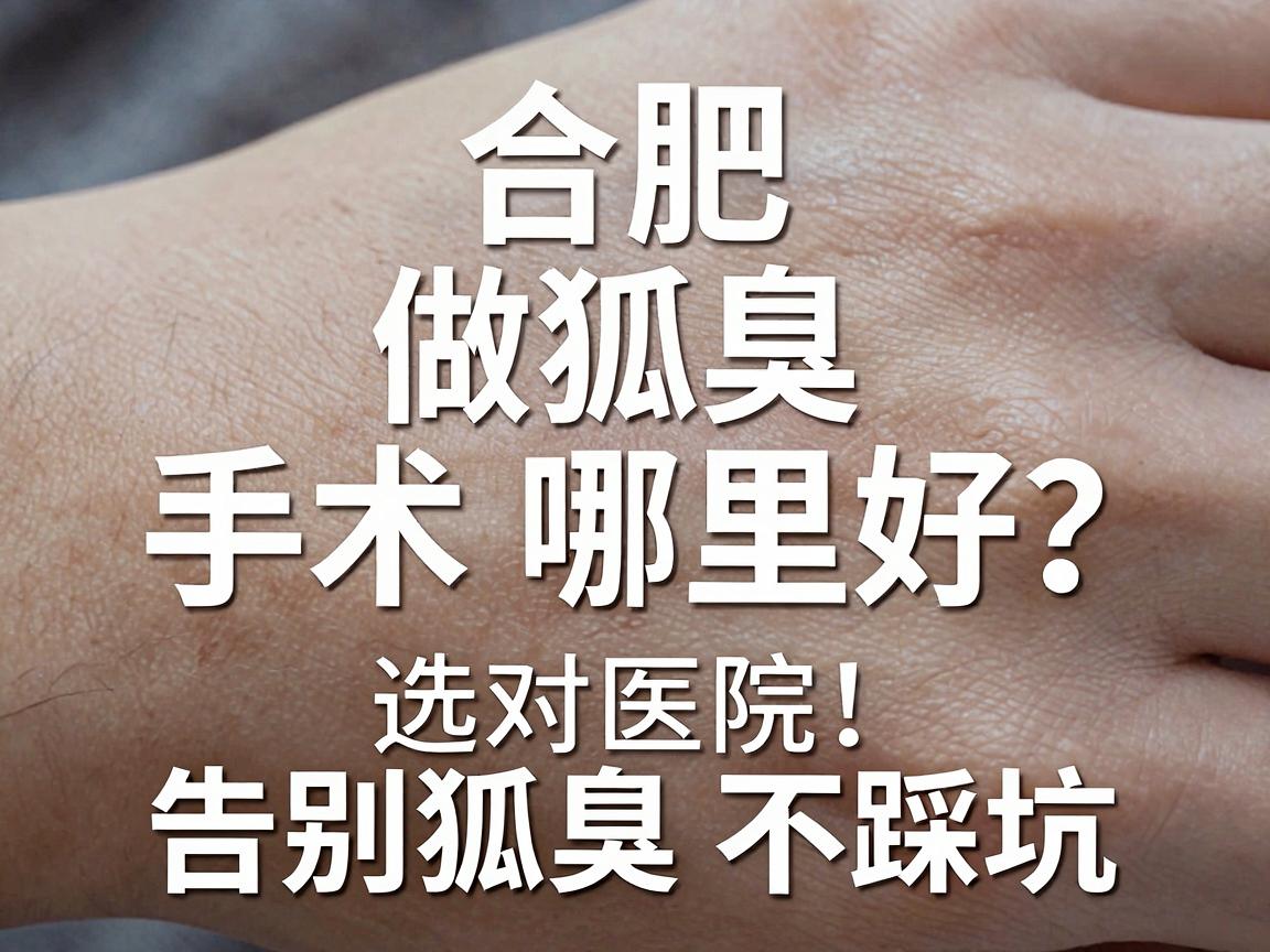 合肥做狐臭手术哪里好？选对医院，告别狐臭不踩坑