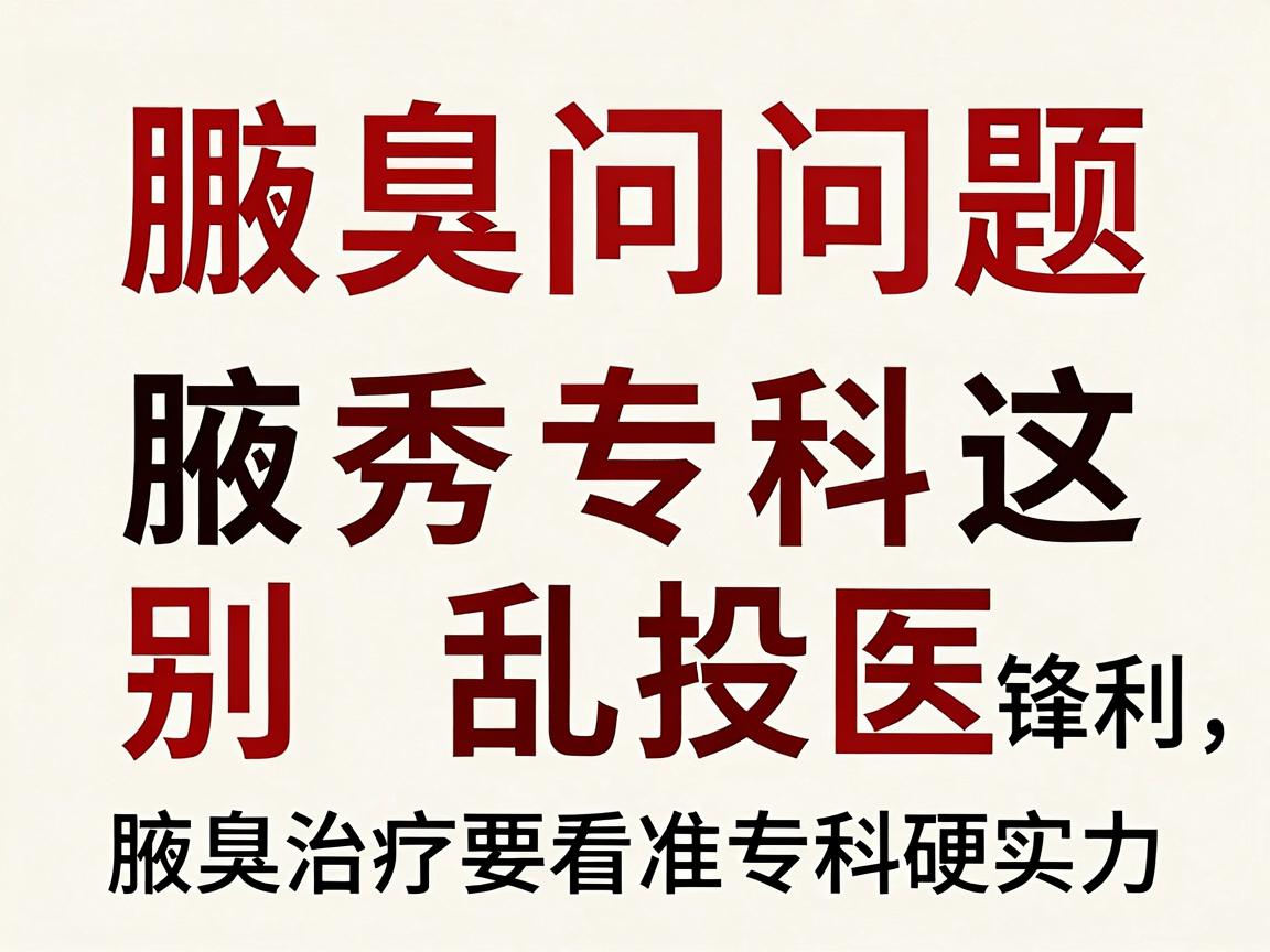 腋臭问题别乱投医,腋秀专科这三把手术刀最锋利,腋臭治疗要看准专科硬实力 腋臭问题别乱投医,腋秀专科这三把手术刀最锋利,腋臭治疗要看准专科硬实力