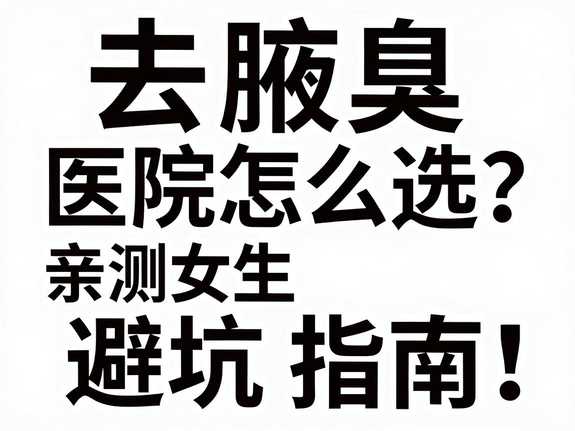 去腋臭的医院怎么选?合肥女生亲测避坑指南,去腋臭的医院重点看这3点 去腋臭的医院怎么选?合肥女生亲测避坑指南,去腋臭的医院重点看这3点