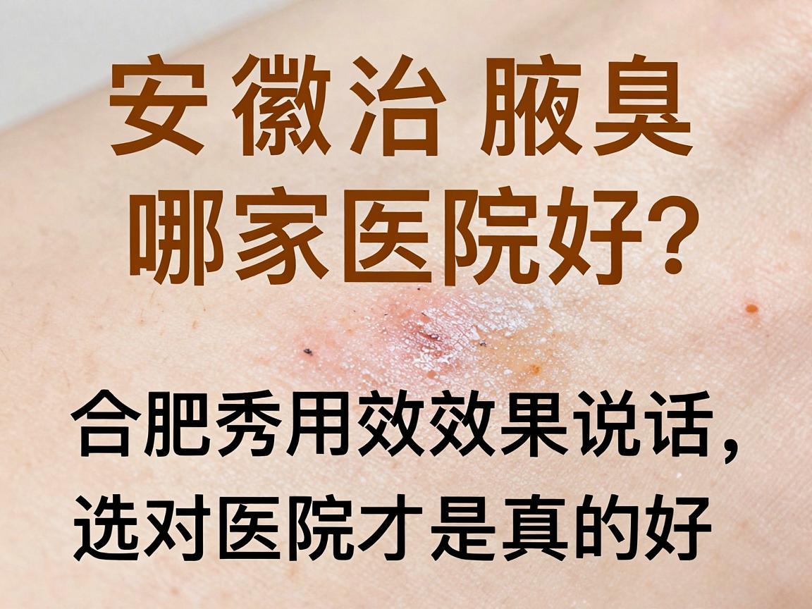 安徽治腋臭哪家医院好？合肥腋秀用效果说话，选对医院才是真的好