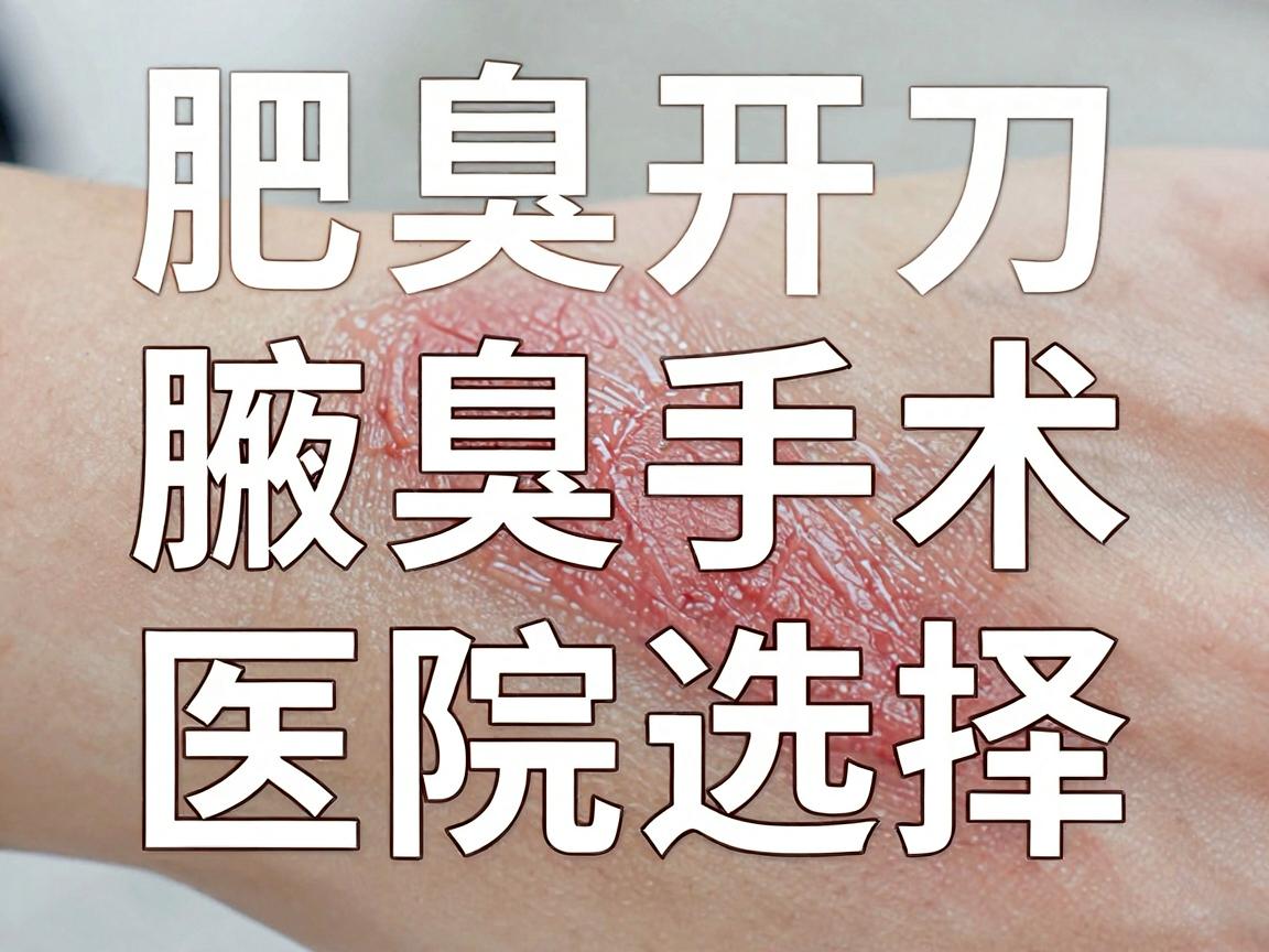 合肥腋臭开刀哪家医院好？腋臭手术医院选择，关键看这三点