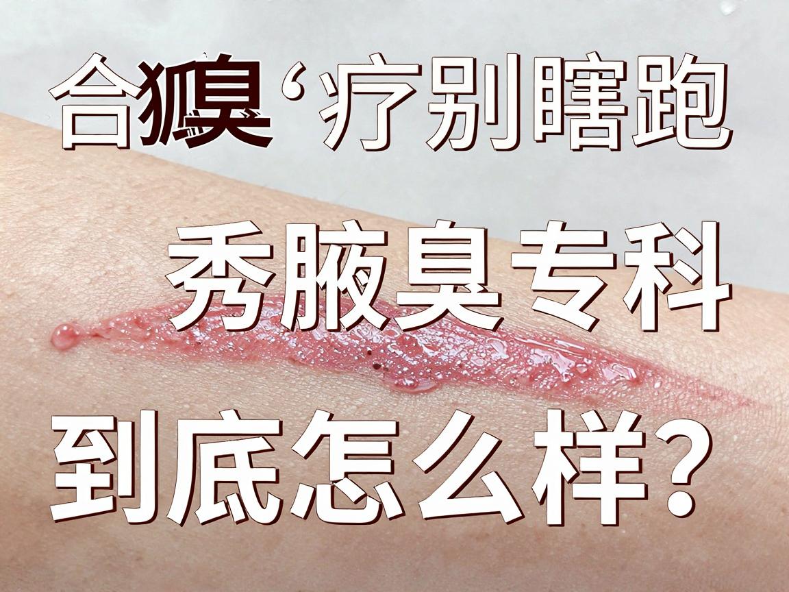 狐臭治疗别瞎跑，合肥腋秀腋臭专科到底怎么样？狐臭手术医院怎么选？