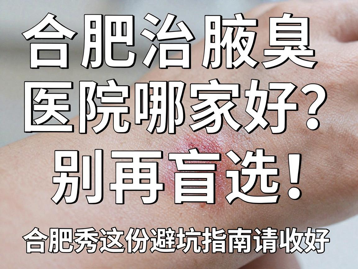 合肥治腋臭医院哪家好？别再盲选，合肥腋秀这份避坑指南请收好