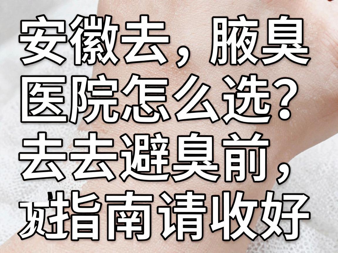 安徽去腋臭医院怎么选?去腋臭前,这份避坑指南请收好 安徽去腋臭医院怎么选?去腋臭前,这份避坑指南请收好