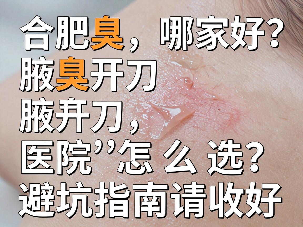 合肥腋臭开刀哪家好?腋臭开刀医院怎么选?这份避坑指南请收好 合肥腋臭开刀哪家好?腋臭开刀医院怎么选?这份避坑指南请收好