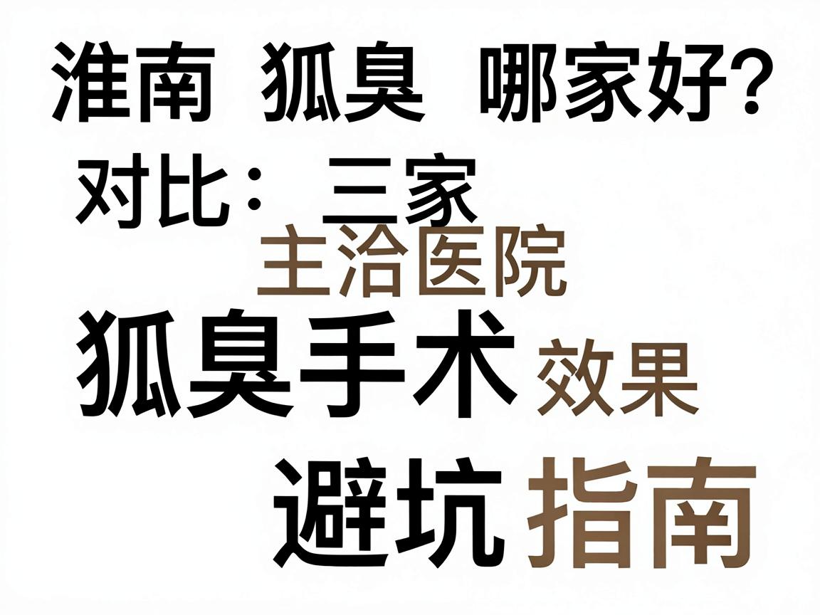 淮南狐臭手术哪家好?对比三家主流医院,狐臭手术效果与避坑指南 淮南狐臭手术哪家好?对比三家主流医院,狐臭手术效果与避坑指南