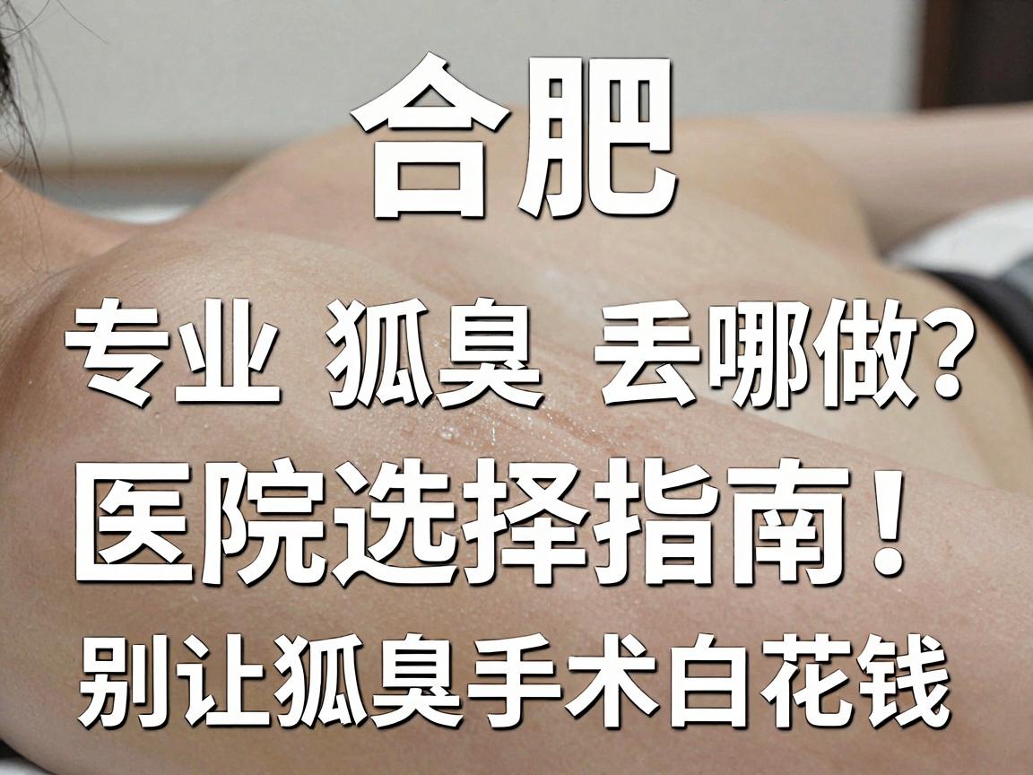 合肥狐臭手术去哪做?合肥专业腋臭医院选择指南,别让狐臭手术白花钱 合肥狐臭手术去哪做?合肥专业腋臭医院选择指南,别让狐臭手术白花钱