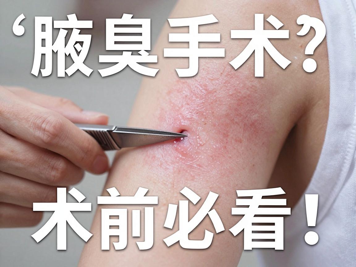 腋臭手术选小切口微创？这份腋臭手术避坑指南，术前必看！