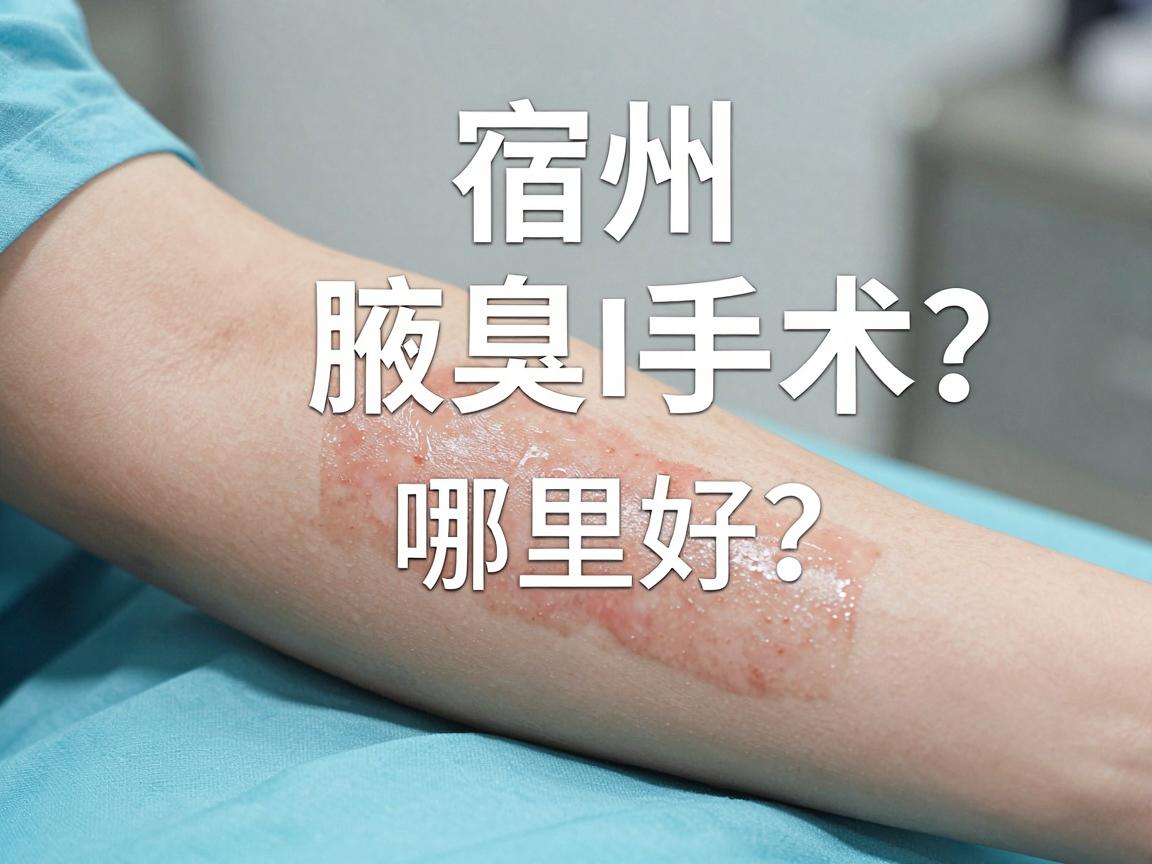 宿州腋臭手术哪里好？选对医院和医生，宿州腋臭手术才算真到位