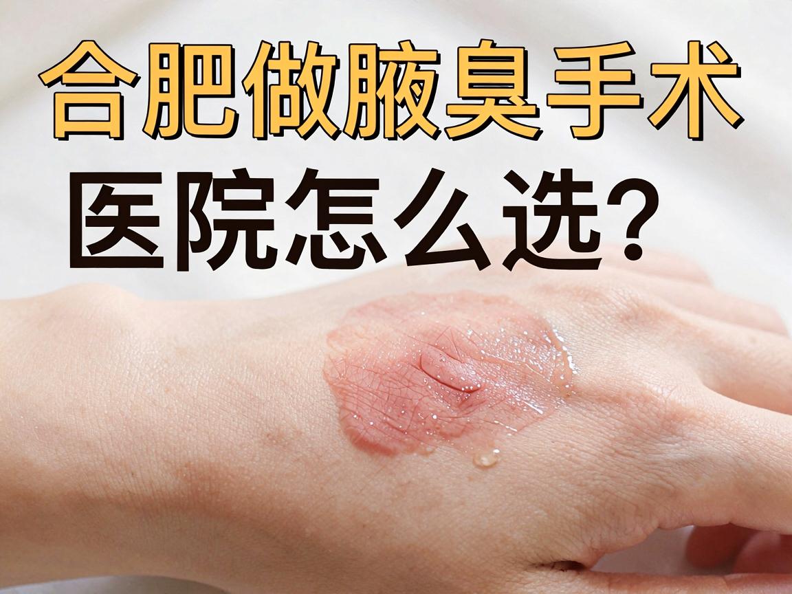 合肥做腋臭手术,医院怎么选?这份合肥腋臭手术避坑指南请收好 合肥做腋臭手术,医院怎么选?这份合肥腋臭手术避坑指南请收好