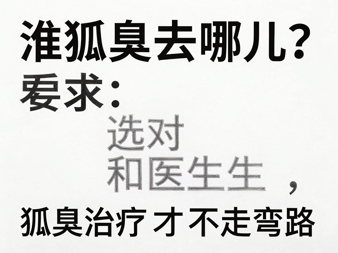 淮南看狐臭去哪儿?选对医院和医生,狐臭治疗才不走弯路 淮南看狐臭去哪儿?选对医院和医生,狐臭治疗才不走弯路