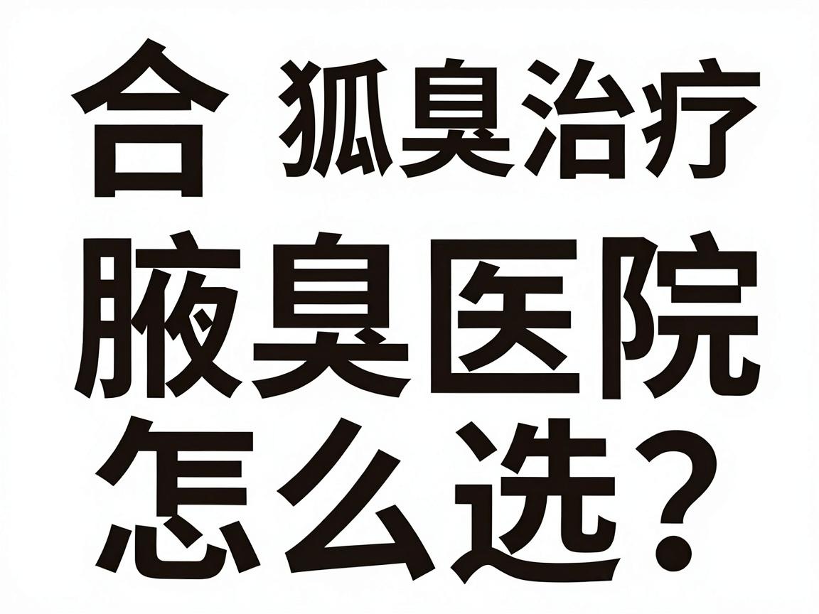 合肥腋臭医院怎么选?这份合肥狐臭治疗排名攻略,帮你避开合肥狐臭诊疗的弯路 合肥腋臭医院怎么选?这份合肥狐臭治疗排名攻略,帮你避开合肥狐臭诊疗的弯路