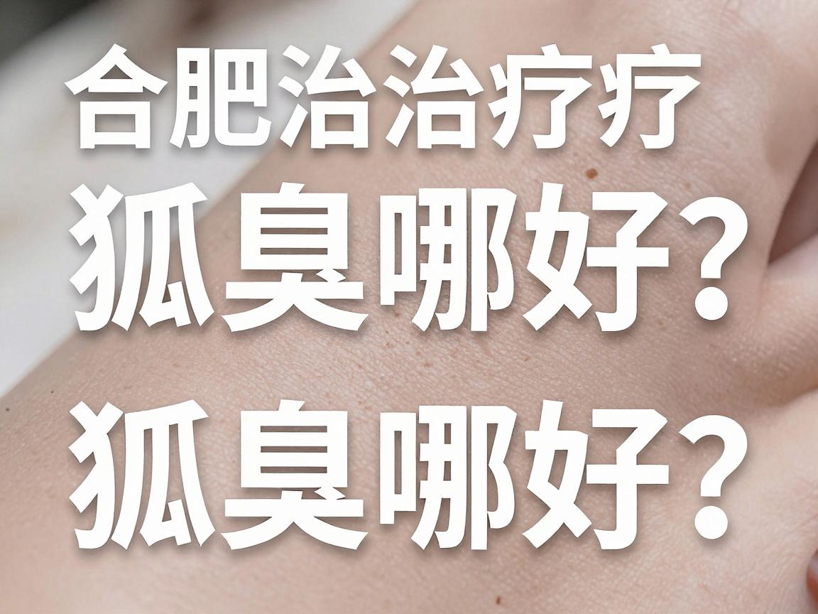 合肥治狐臭哪好?一篇讲透合肥腋臭治疗的选择与避坑 合肥治狐臭哪好?一篇讲透合肥腋臭治疗的选择与避坑