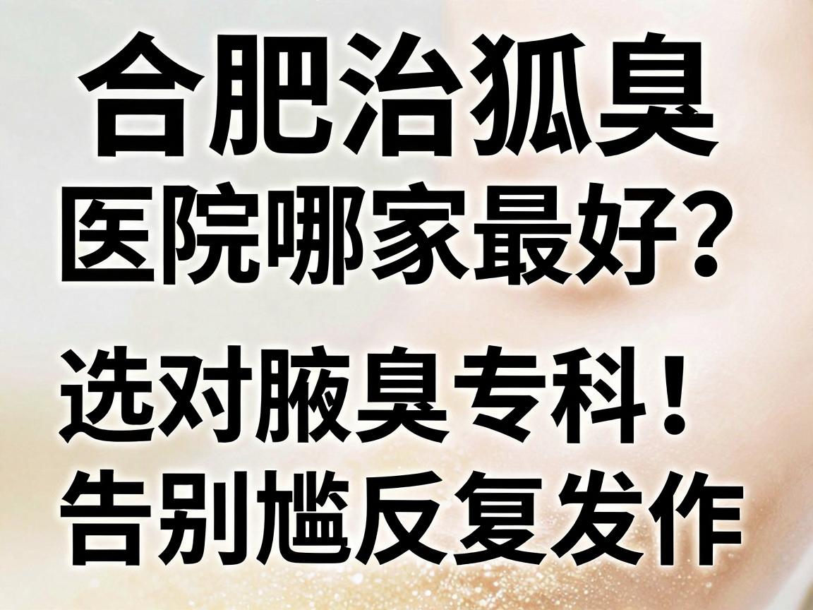 合肥治狐臭的医院哪家最好?选对腋臭专科,告别尴尬反复发作 合肥治狐臭的医院哪家最好?选对腋臭专科,告别尴尬反复发作