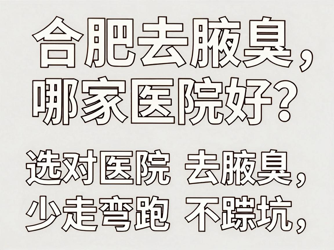 合肥去腋臭哪家医院好?选对医院去腋臭,少走弯路不踩坑 合肥去腋臭哪家医院好?选对医院去腋臭,少走弯路不踩坑