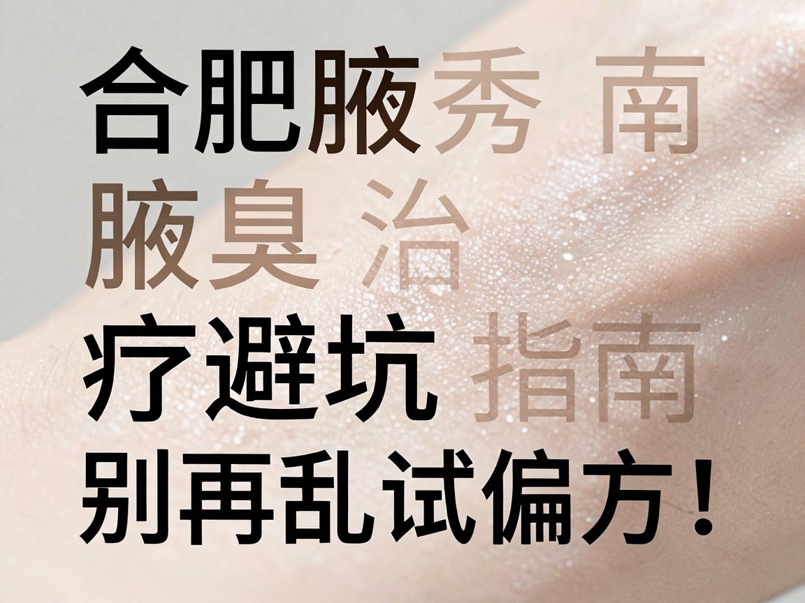 合肥腋臭治疗避坑指南,别再乱试偏方,合肥腋秀教你科学应对腋臭 合肥腋臭治疗避坑指南,别再乱试偏方,合肥腋秀教你科学应对腋臭